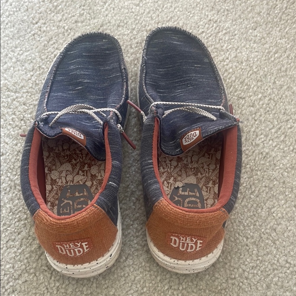 Hey Dude Men's Loafers - Grey and Orange
